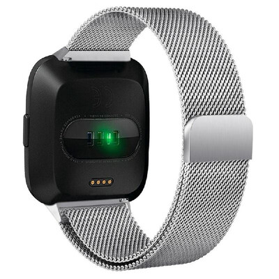 

Fitbit Versa Bands 24cm Stainless Steel Bracelet Strap with Unique Magnet Lock Accessories Bands for Women Bands for Men Wristband