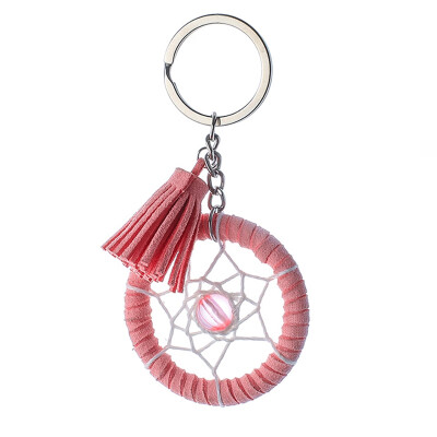 

Tassel Dream Catcher Net Keychain Home Decoration Handmade Dreamcatcher Mascot Pendant Car Ornaments