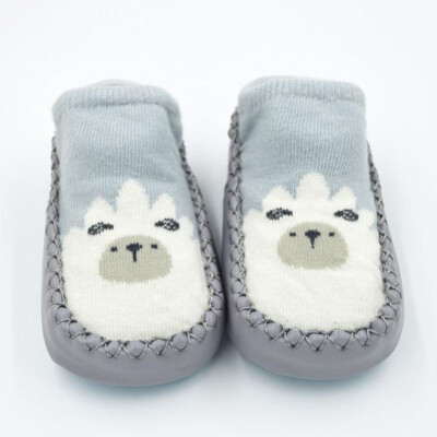 

Baby Boys Girls Infant Spring Autumn Cartoon Shoes Socks Cute Warm Anti-Slip Floor Shoes Socks Warm Indoor Walk Learning Shoes