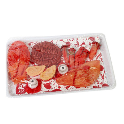 

Halloween Horror Bloody Hand Props Party Decoration Scary Fake Hand Finger Leg Foot Brain Halloween Haunted House Supplies