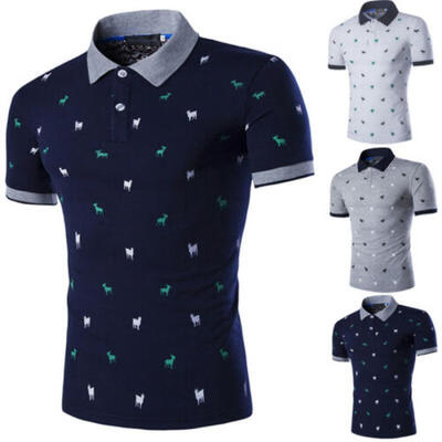 

USA Mens Stylish Short Sleeve Summer T-Shirt Casual Shirt Tops Muscle Tee
