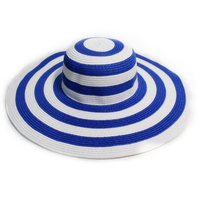 

Novel Women New Style Striped Wide Sombrero Mujer Brim Personality All-match Sunscreen Breathable Sun Hats For Women