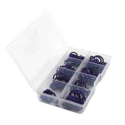 

145PCSSet 8 Size Auto Air Conditioning HNBR Sealing O Ring Rubber Flat Sealing O Ring Assortment Kit