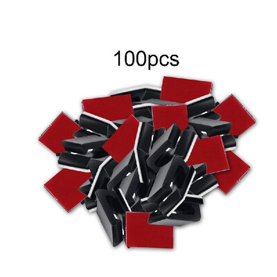 

Adhesive Cable Clips Wire Clamps Car Cable Organizer Cord Tie Holder 100pcs