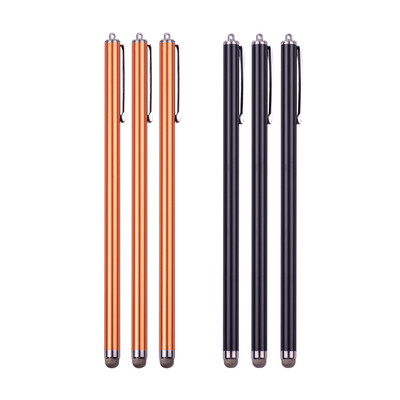 

135cm 53in Universal Capacitive Stylus Pens for TouchScreens Cellphone Tablet with Fiber Tips Bundle of 6pcs 6Silver