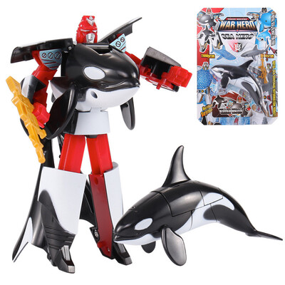 

Tailored Childrens Toy Conversion Robot Shark Ocean Anime Figurine Gift for Christmas