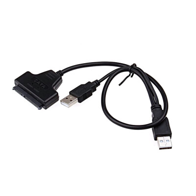 

USB20 to SATA 22Pin Male Adapter Cable with USB Sata Power Cable for 25 HDD Laptop Hard Disk Drive