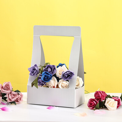 

Toponeto Paper Handmade Flower Basket Insert Bouquet Gift Box Waterproof 5PC
