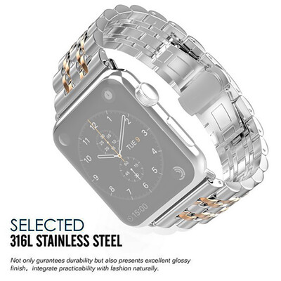 

〖Follure〗Replacement Stainless Steel Strap Wrist Band For Apple Watch 1234 42mm44mm