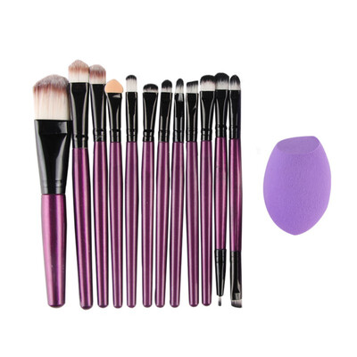 

2017 New Eyeshadow Brush Set 12 pcs Makeup Brushes for Eye Makeup Soft Pony Hair Make Up Brushes Without Skin Hurt Sponge