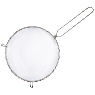 

Strainer Mesh Sieve With Handle And Pan Hook Metal Colander Tin Tea Food