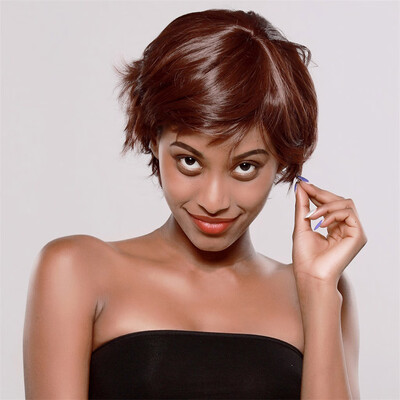 

〖Follure〗Natural looking Short Wave bobo Wig sexy Curly Wavy Synthetic Wigs with cap