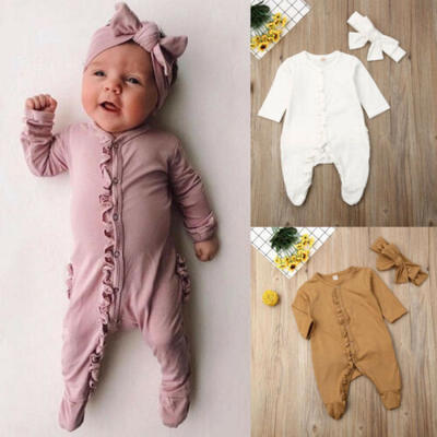 

Baby Kids Boy Girl Infant Romper Jumpsuit Bodysuit Cotton Clothes Outfits Set