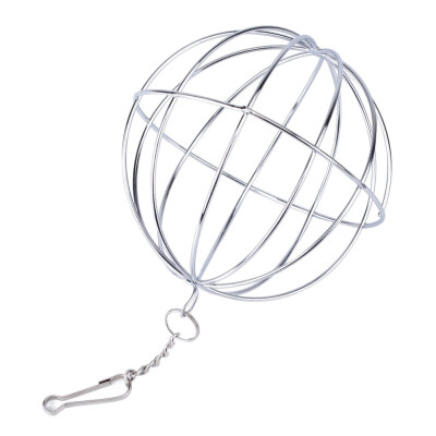 

1pc Stainless Steel Round Sphere Feed Dispense Exercise Hanging Hay Ball Guinea Pig Hamster Rat Rabbit Pet Toys