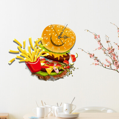 

3D Wall Sticker New Wall Clock Sticker DIY STICKER 3D Art Wall Clock Decals Breaking Cracking Office Home Wall Decor Gift