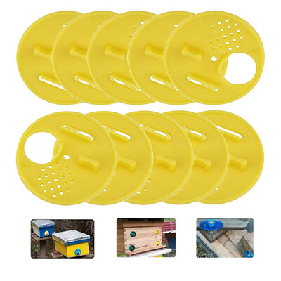 

Gobestart 20pc Plastic Bee Nest Door Entrance Disc Bee Hive Nuc Box Entrance Gate Tool