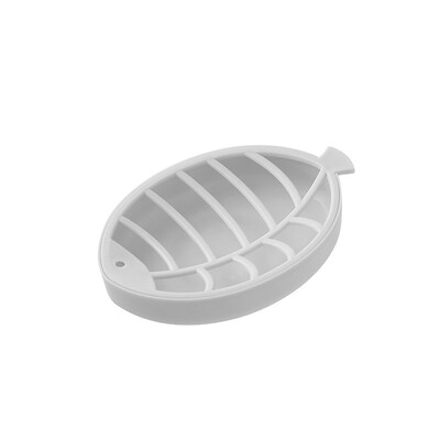 

3 Colour Double-Layer Soap Dish Holder Portable Leaf Shape Soap Tray 1392cm UK