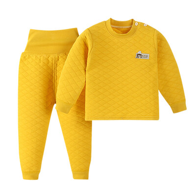 

Kids Boys Girls Thermal Underwear Set Girls Pajamas Cute Cartoon Printed T-shirt Tops Pants For Toddler Kid