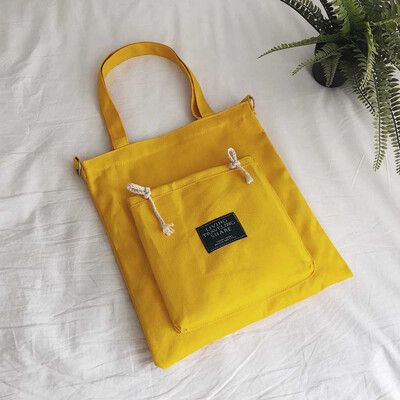 

Tailored Women 2019 Simple Letter Canvas Bag Student Shoulder Bag Girl Fashion Handbag