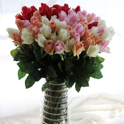 

Artificial Silk Flowers Leaf Party Home Wedding Bridal Craft Decoration Bouquet