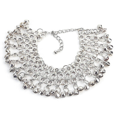 

Sexy Vintage Silver Anklet Chain Bell Beads Ankle Bracelet