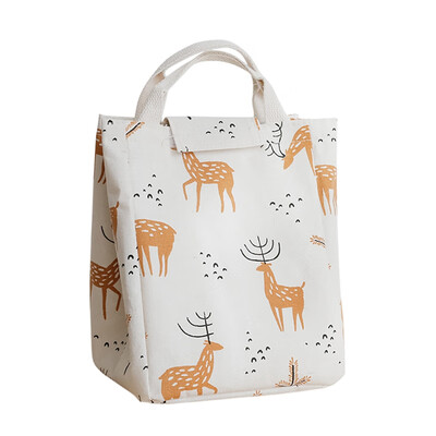 

Tote Bag Cotton Cooler Bag Large Capacity Case For Lunch Box Kitchen Utensils Waterproof Cartoon Insulated Lunch Bag