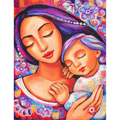 

Toponeto Embroidery Paintings Rhinestone Pasted DIY Diamond Painting Cross Stitch