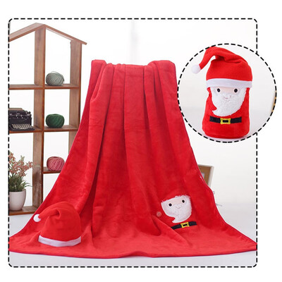 

Tailored Christmas Gifts Creative Cartoon Santa Elk Snowman Christmas Flannel Blanket