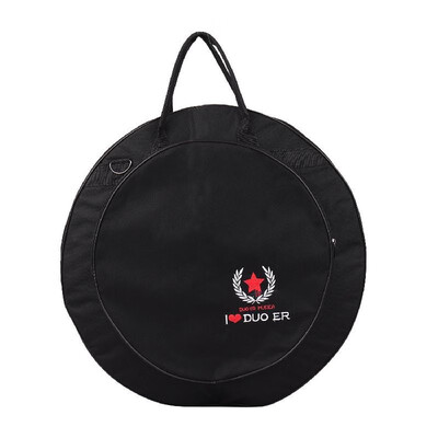 

Cymbal Gig Bag Black Backpack with Double Pockets Shoulder Strap 10mm Anti-Collision Interlayer Percussion Instrument Accessories