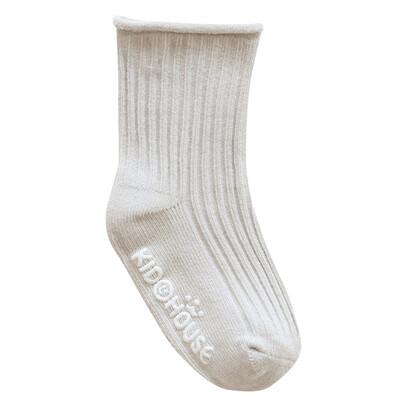 

Newborn Baby Solid Print Sole Soft Anti-slip Shoes Socks Kids Boys Girls Infant Toddler Warm Socks Sokken
