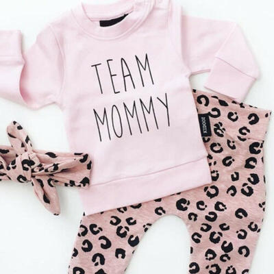 

Baby Mädchen Outfits T-Shirt Hose Set Kleinkind Herbst Kleidung Trainingsanzug