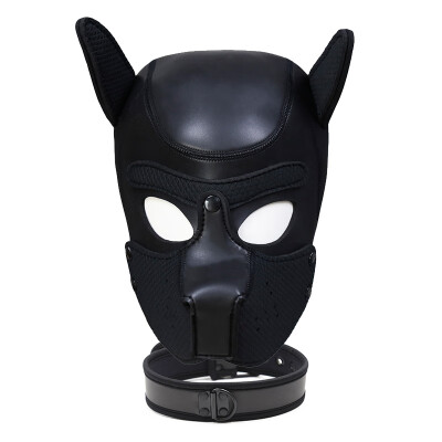 

Fashion Dog Head Mask Halloween Role Play Puppy Cosplay Full Head with Ears Nightclub Performances Party 10 Color