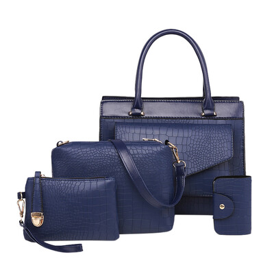 

Tailored Fashion Composite Bag Shoulder Crossbody Handbag Phone Bag For Women Girls 4Pcs