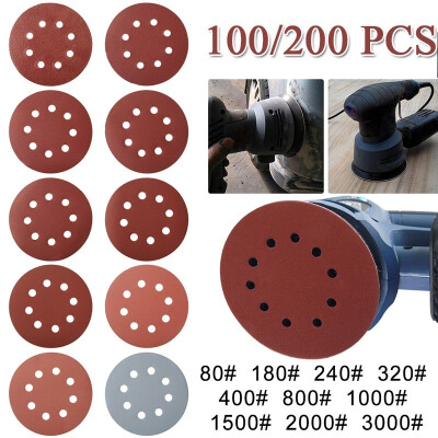 

100200pcs 80-3000Grits Sanding Disc 10 Kinds of Granular Brushed Sandpaper 125mm Sanding Discs Pad