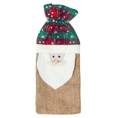 

Tailored Christmas Wine Bottle Cover Ornament Clothes Set Xmas Santa Reindeer Table Decor