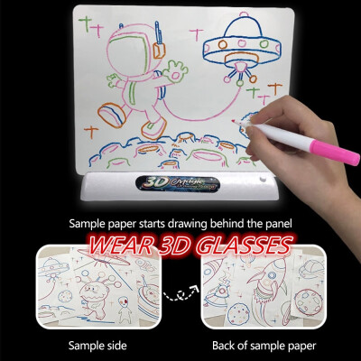 

Creative Magic Drawing Board Children Toys Childrens 3D luminous drawing board