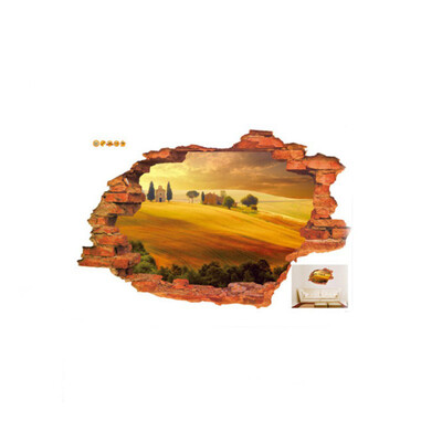 

tree lined trail 3D sticker Wall Sticker 6090CM23623543in quarto poster Bedroom house mural wall decals Home Decor Hot