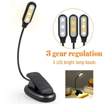 

Adjustable Goosenecks Clip On LED Lamp For Music Stand And Book Reading Light