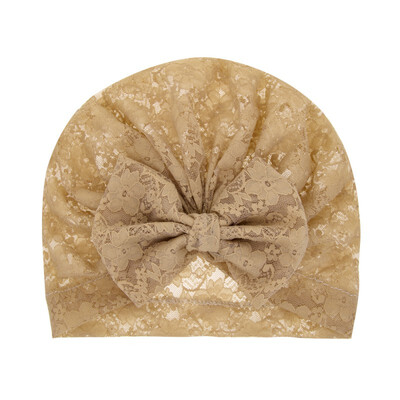 

Soft Baby Turban Newborn Baby Bow Lace Floral Pattern Girls Sleep Caps Baby Hat Baby Girls Hats Elastic Cap