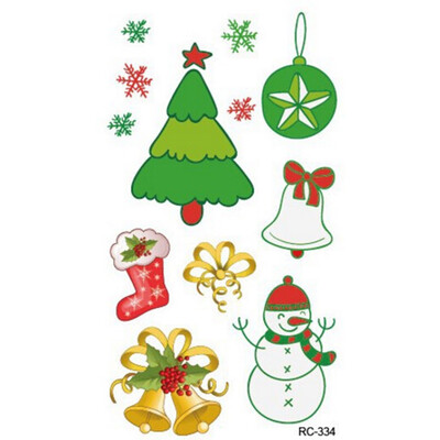 

〖Follure〗Christmas Party Fashion Tattoo Sticker Pattern Bronzing Stickers