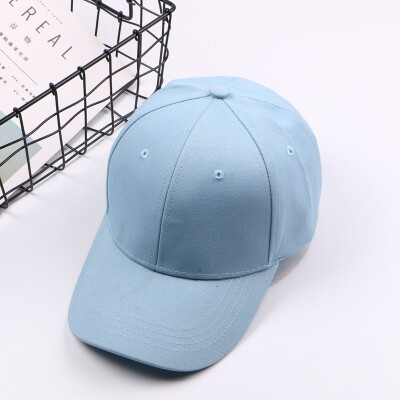 

2019 hot new Korean Candy-colored baseball cap solid color Cap outdoor sports lovers light plate hat