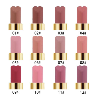 

12pcslot lip kit matte Lipstick Waterproof Nutritious Velvet Lip Stick Red Tint Nude batom Makeup Set 2019 New