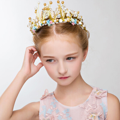 

Girl Crystal Crowns Tiaras Women Birthday Christmas Wedding Headwear Accessories
