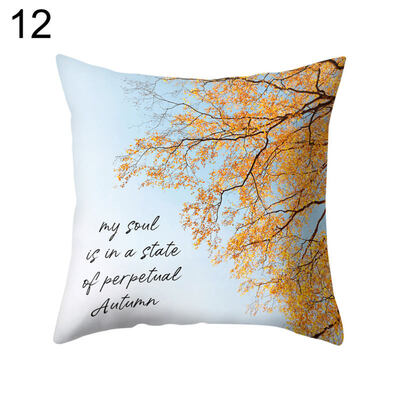 

Flower Leaves Ocean Throw Pillow Protector Case Cushion Cover Bedding Articles