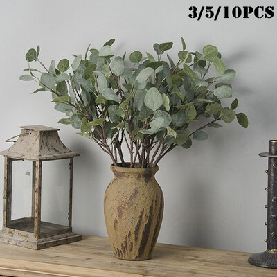

3510pcs Artificial Decorative Eucalyptus Leaf Fake Plants Party Home Decor