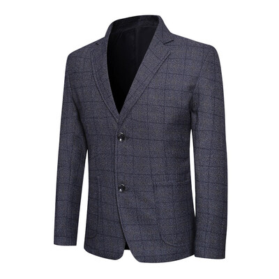 

Toponeto Mens New Style Turn-down Collar Long Sleeve Casual Suit Slim Fit Coat Jacket