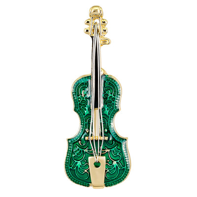 

Free shipping Fashion Jewelry Guitar Brooch for women Lapel pins Violin Broach Beautiful Rhinestone Brooches For Women Gift