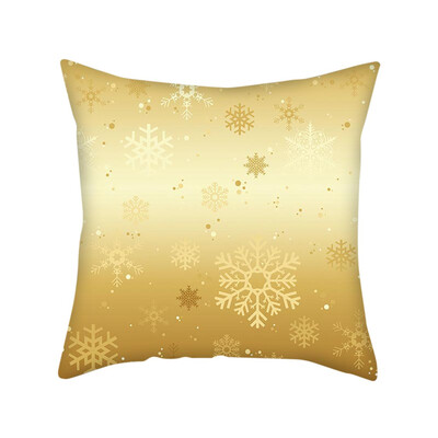 

Tailored Gold Merry Christmas Pillow Cases Nordic Sofa Cushion Cover Home Decoration