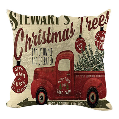 

Tailored Christmas Pillow Cover Pillowcases Decorative Sofa Cushion Cover Home Decoration