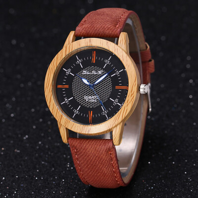

〖Follure〗Nature Wooden Watch Minimalist Clock Bamboo Denim Fashion Cool